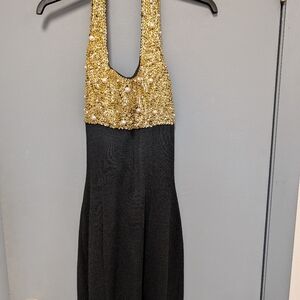 Evening halter dress